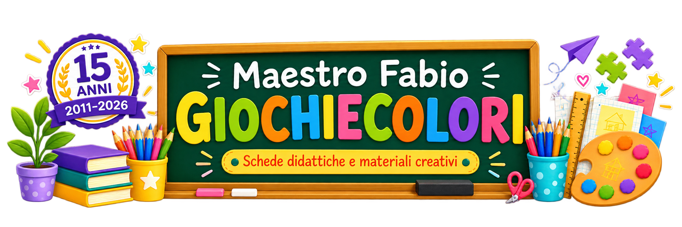 Maestro Fabio Giochiecolori - schede didattiche e materiali creativi