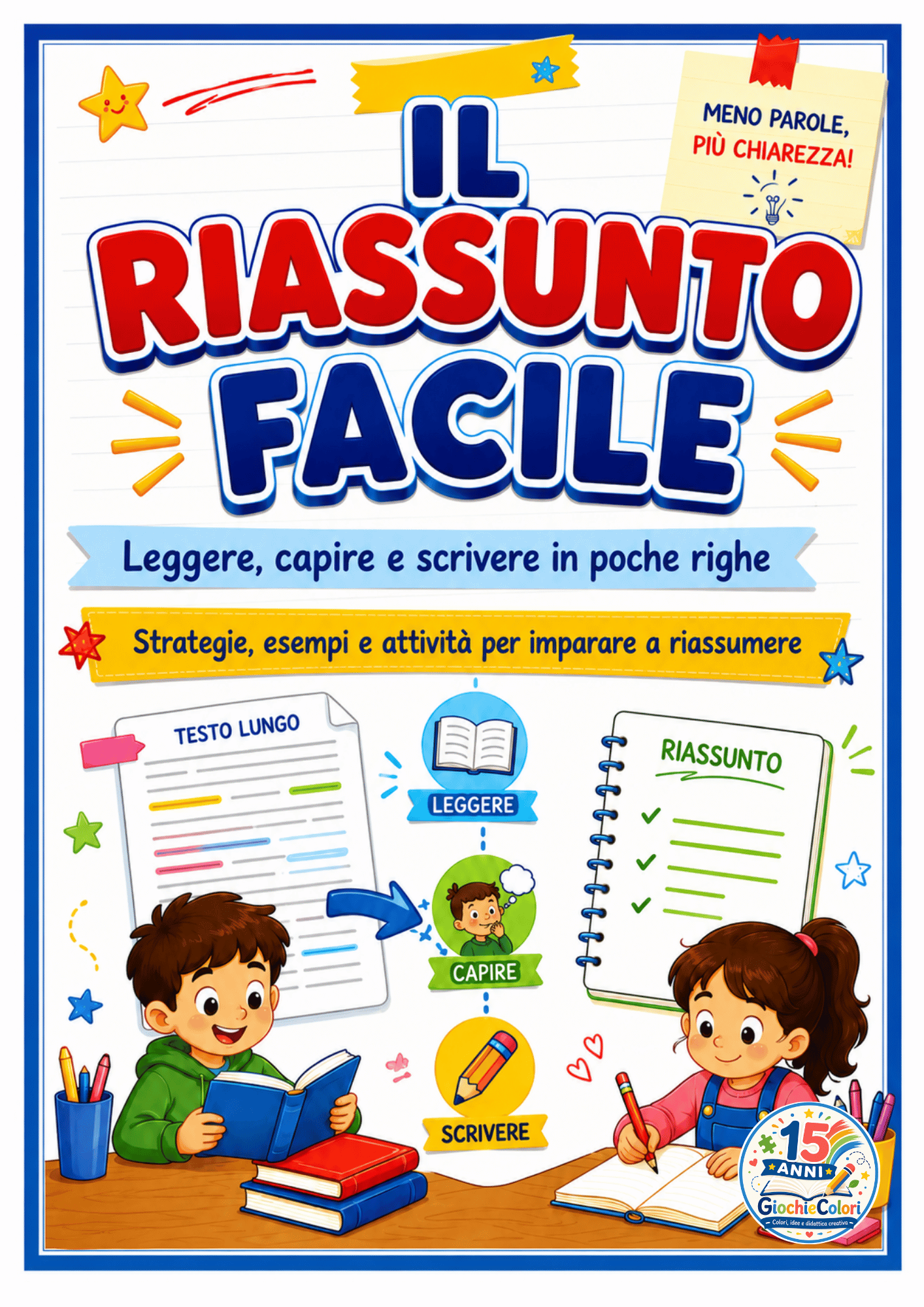 Scheda didattica per imparare a fare un riassunto - anteprima 1