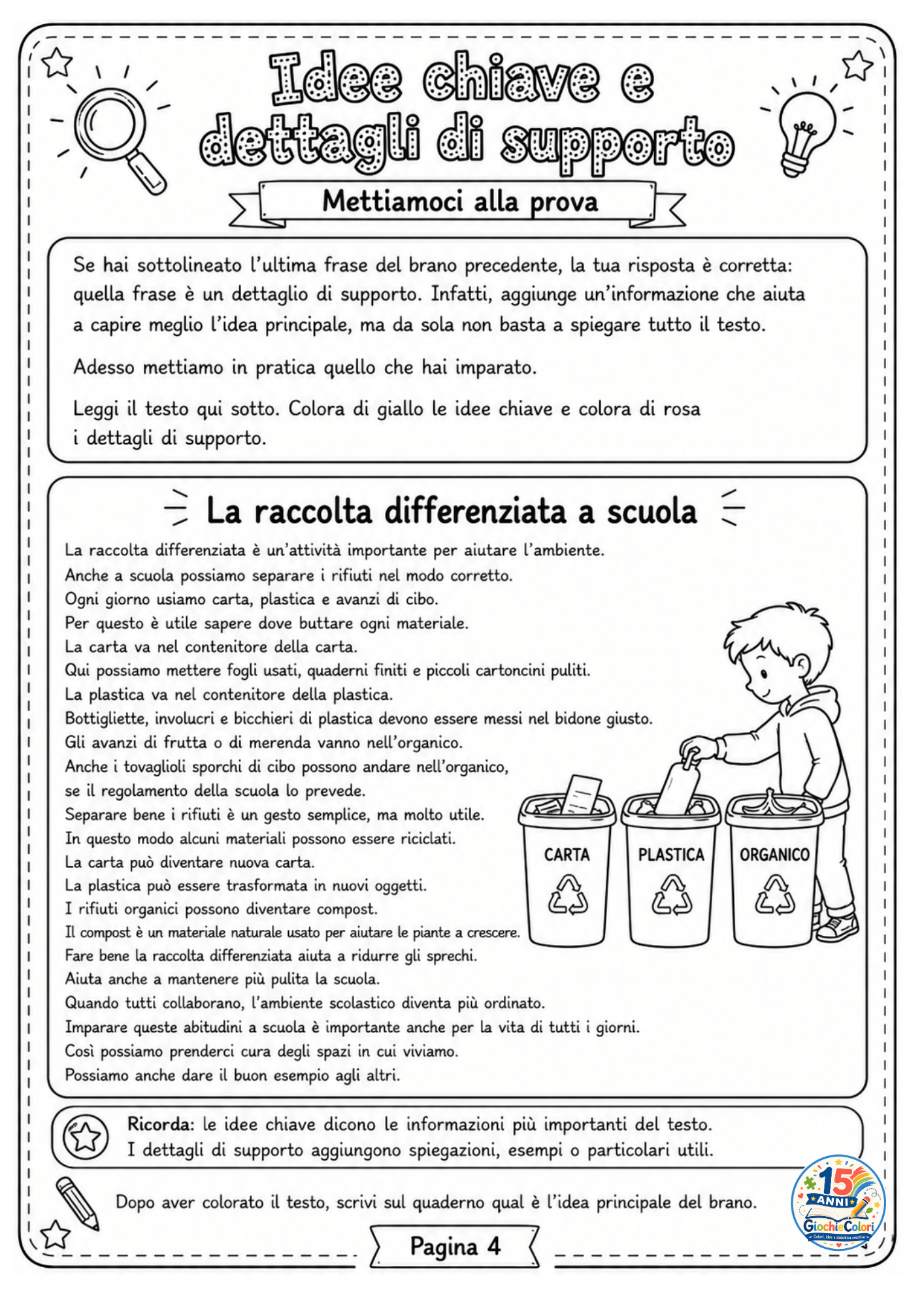 Scheda operativa per riassumere un testo - anteprima 7