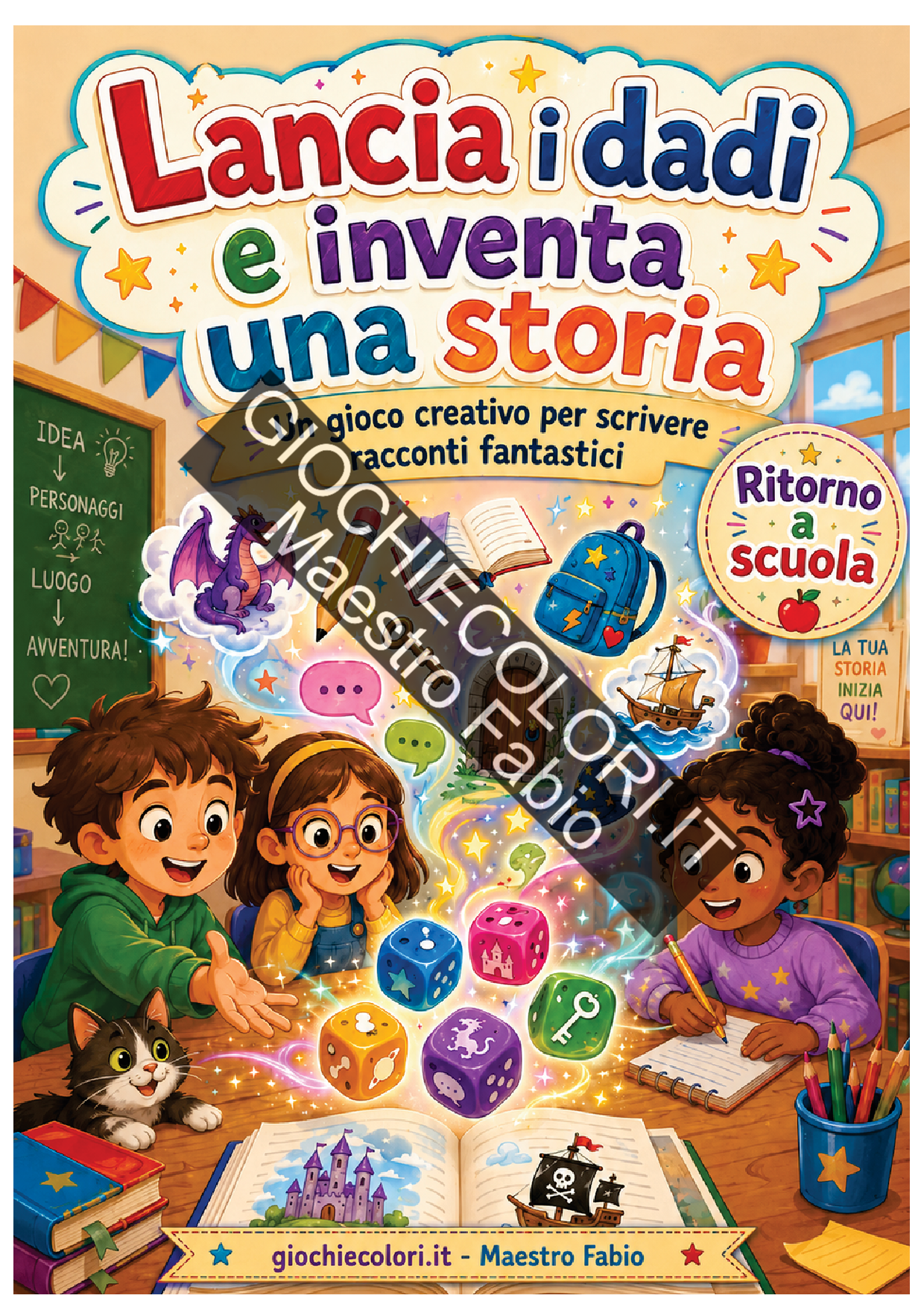 Anteprima copertina Tira il dado e inventa una storia