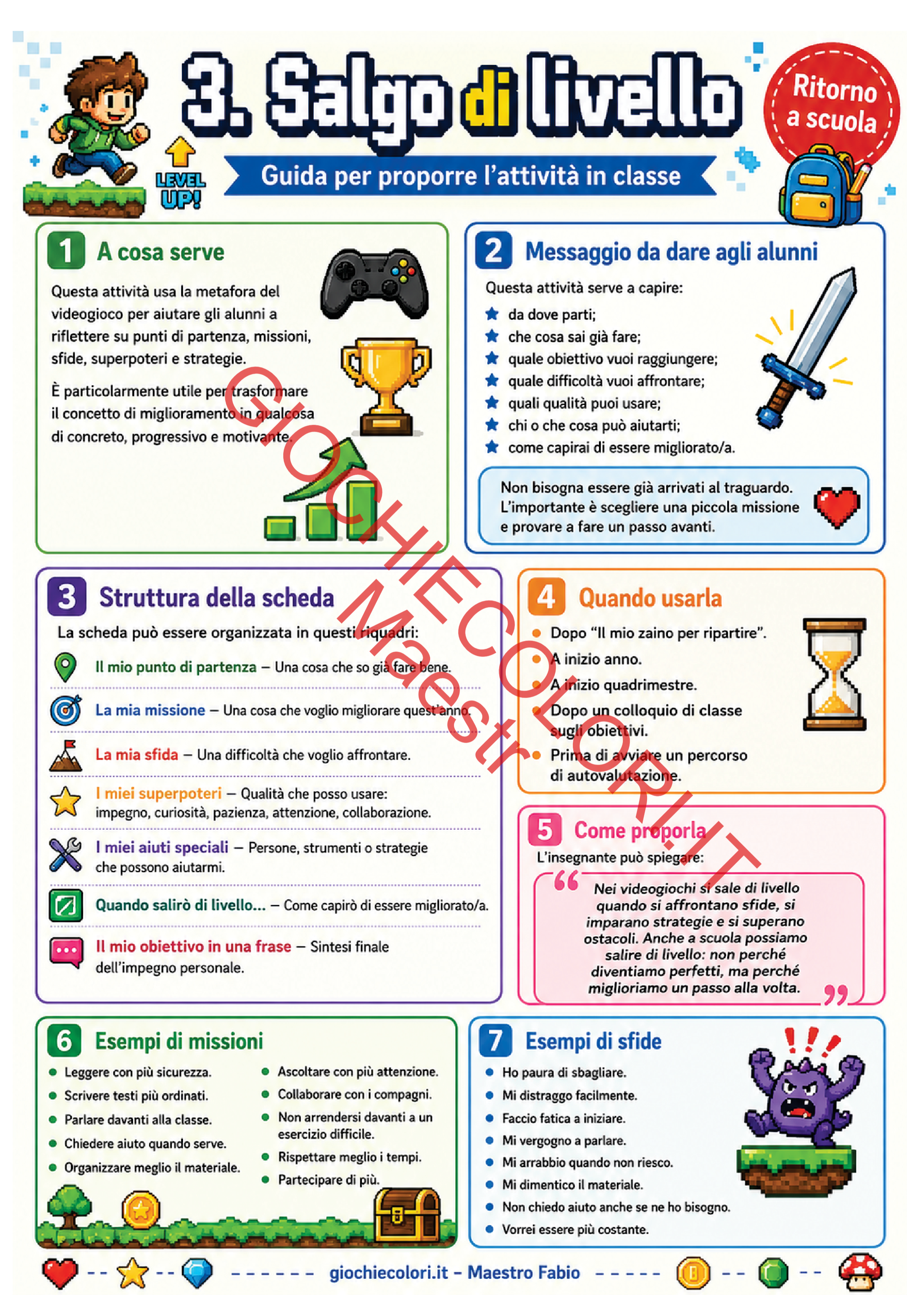 Anteprima attività salgo di livello 5