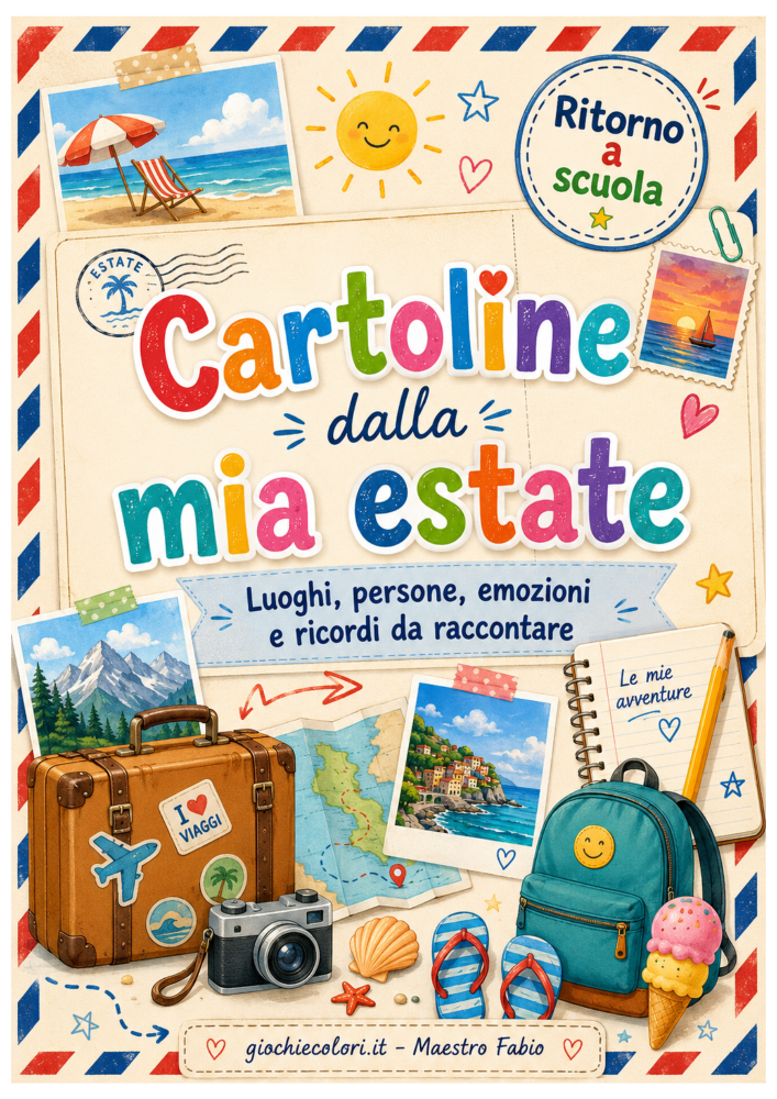 Cartoline dalla mia estate attività di accoglienza