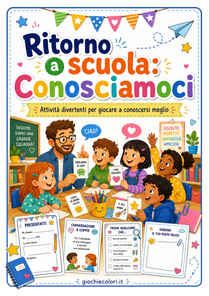 Ritorno a scuola conosciamoci attività di accoglienza