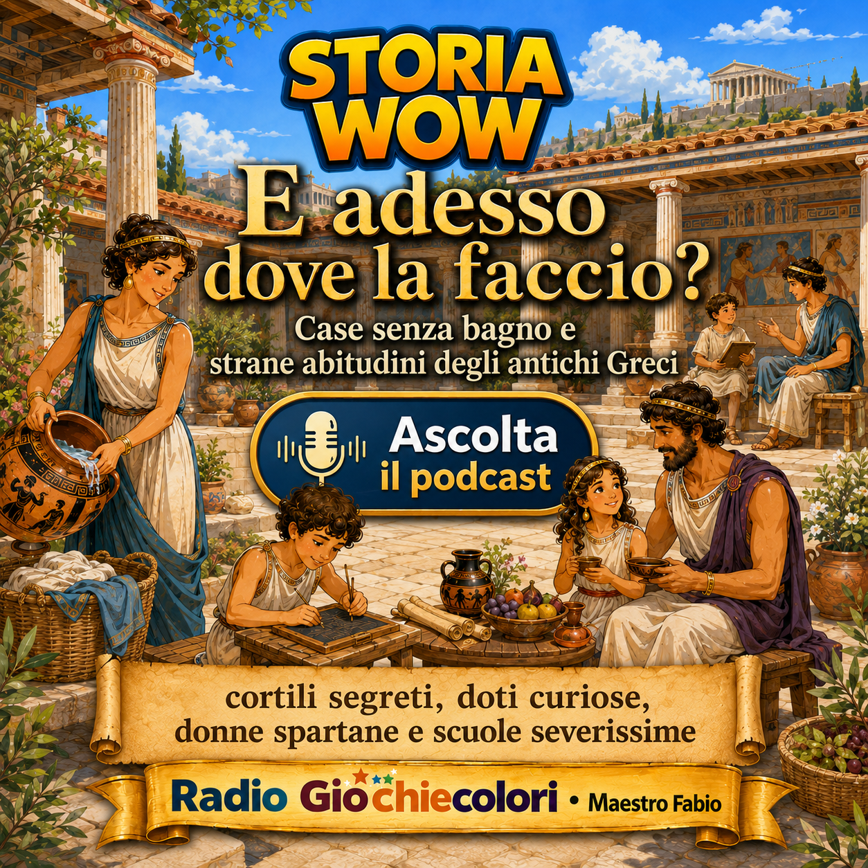 E adesso dove la faccio? Vita dei bambini nell'Antica Grecia - Storia WOW