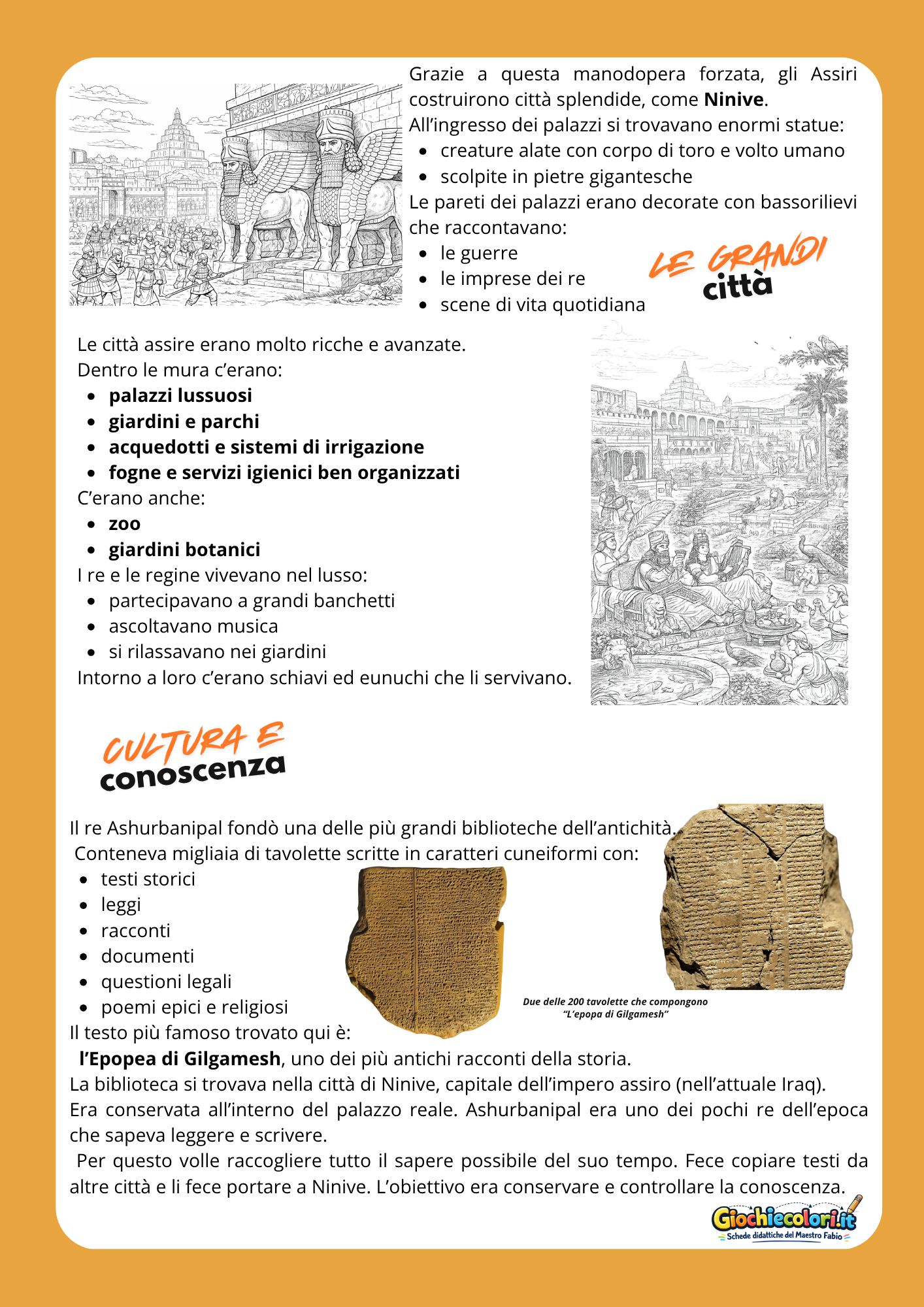 Anteprima pagina 6 del percorso sugli Assiri