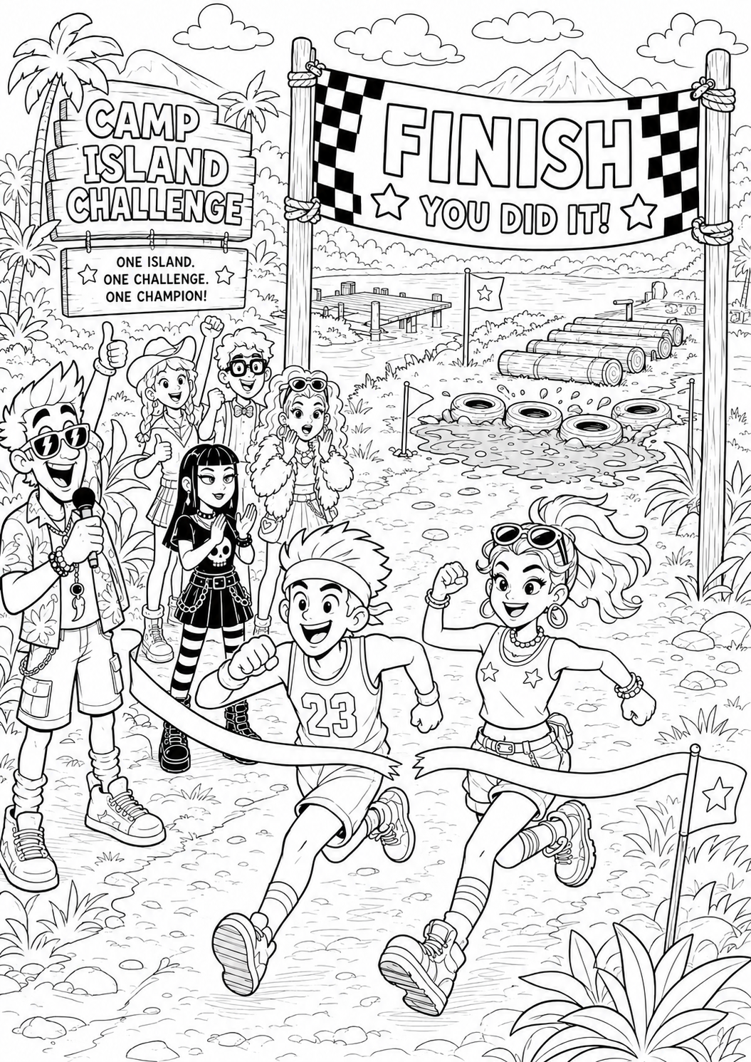 Disegno da colorare A tutto reality numero 10