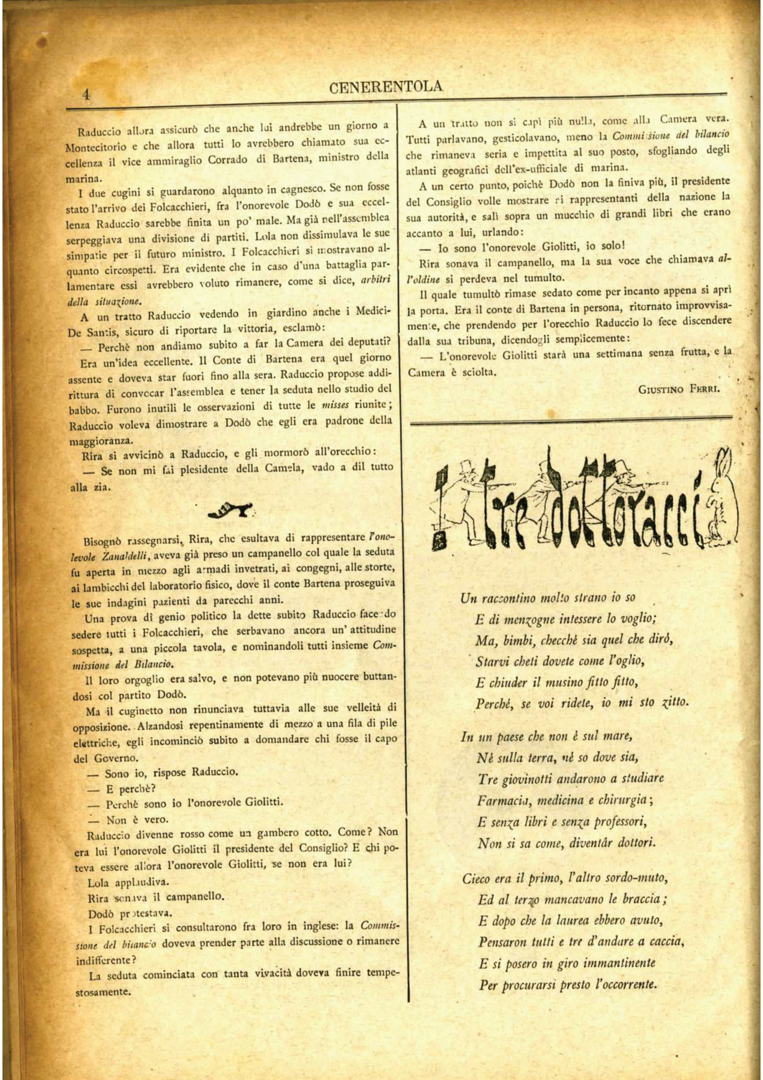Anteprima pagina 5 dell'annata 1893 di Cenerentola