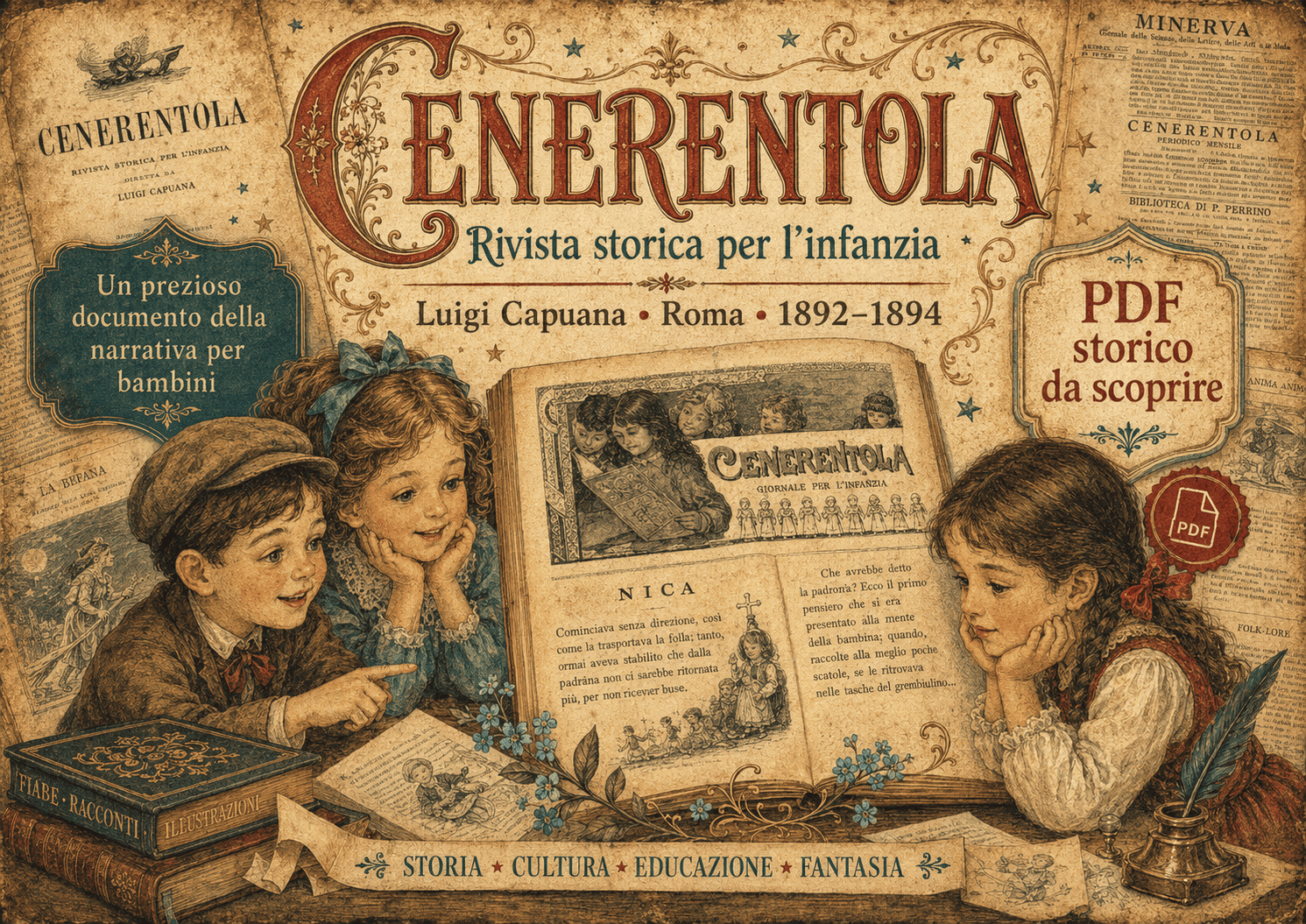 Cenerentola, rivista storica per l’infanzia diretta da Luigi Capuana, annata 1893