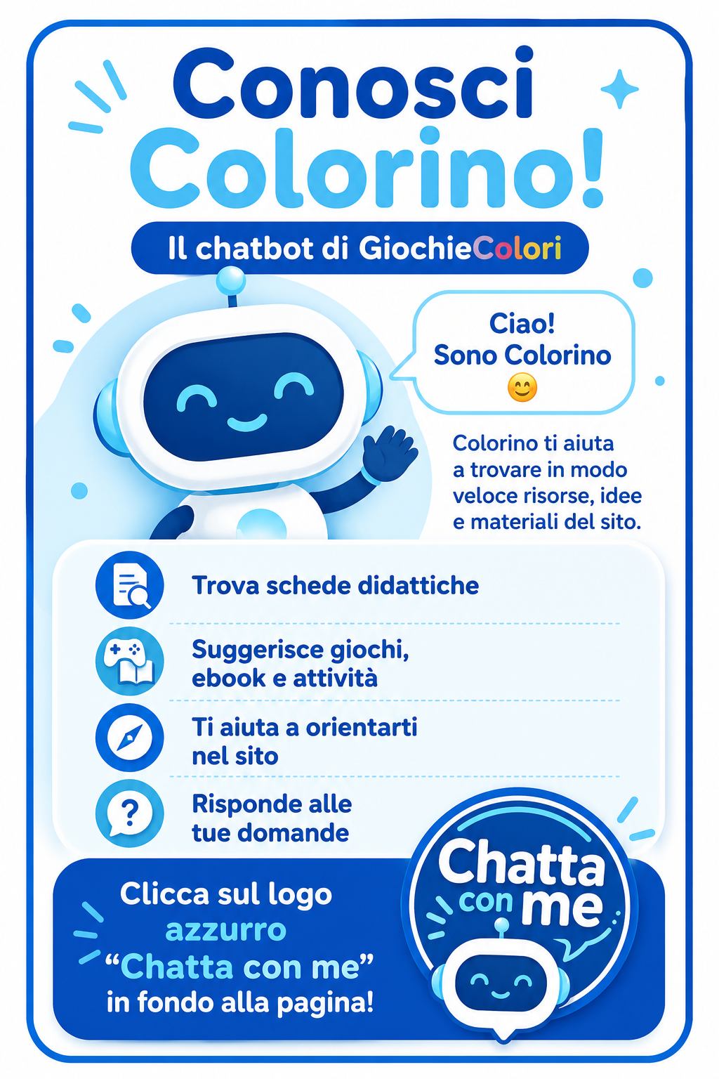 Colorino, il chatbot di GiochieColori