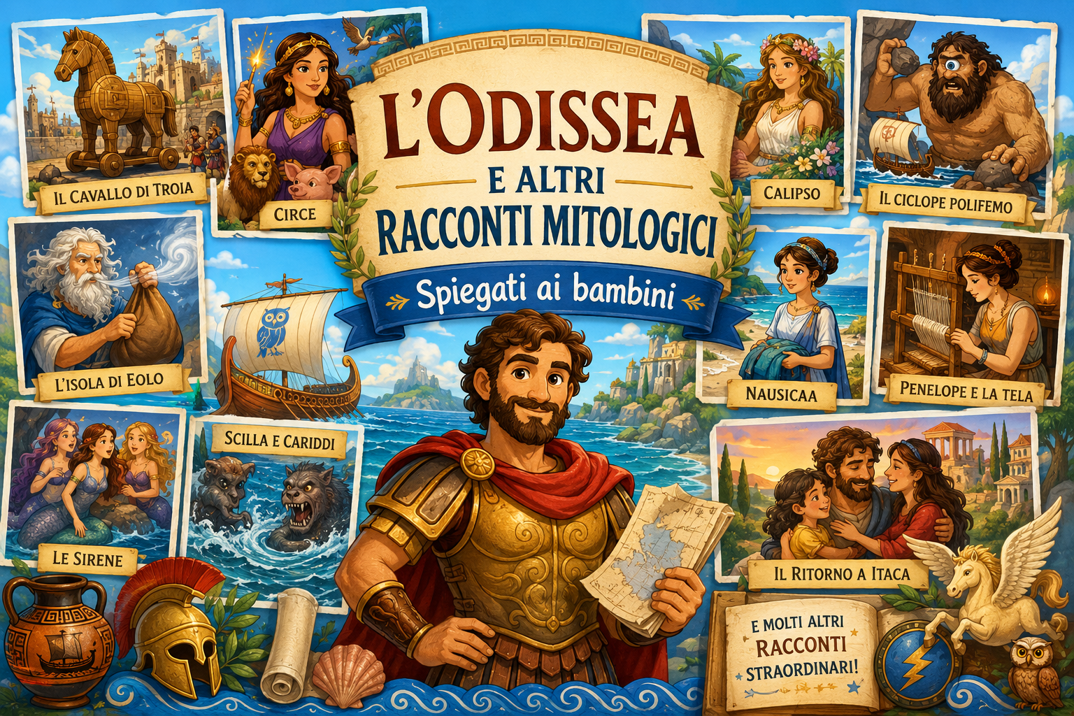 L'Odissea e altri racconti mitologici spiegati ai bambini