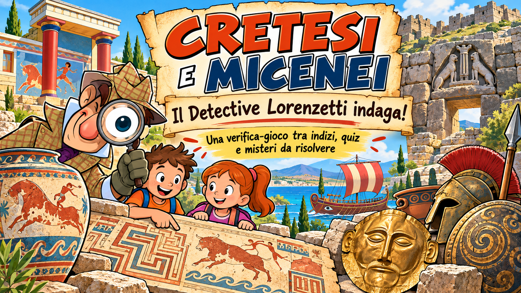 Detective Lorenzetti - verifica gioco su Cretesi e Micenei