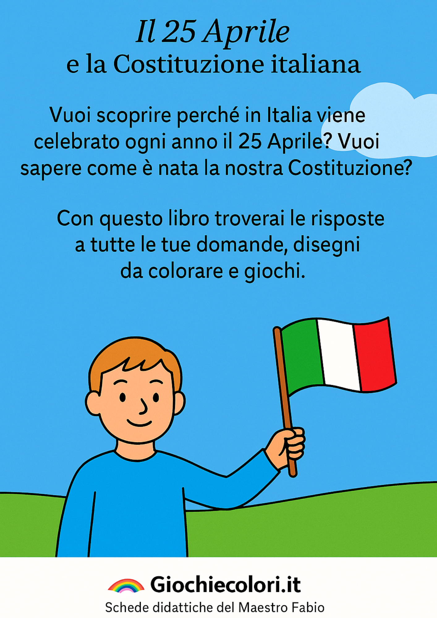 Retro copertina libro 25 aprile