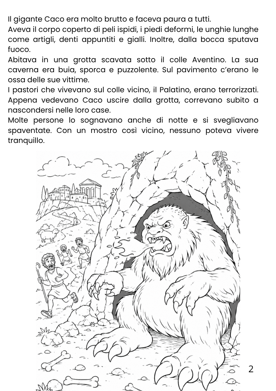 Anteprima pagina 2 libretto Ercole e Caco