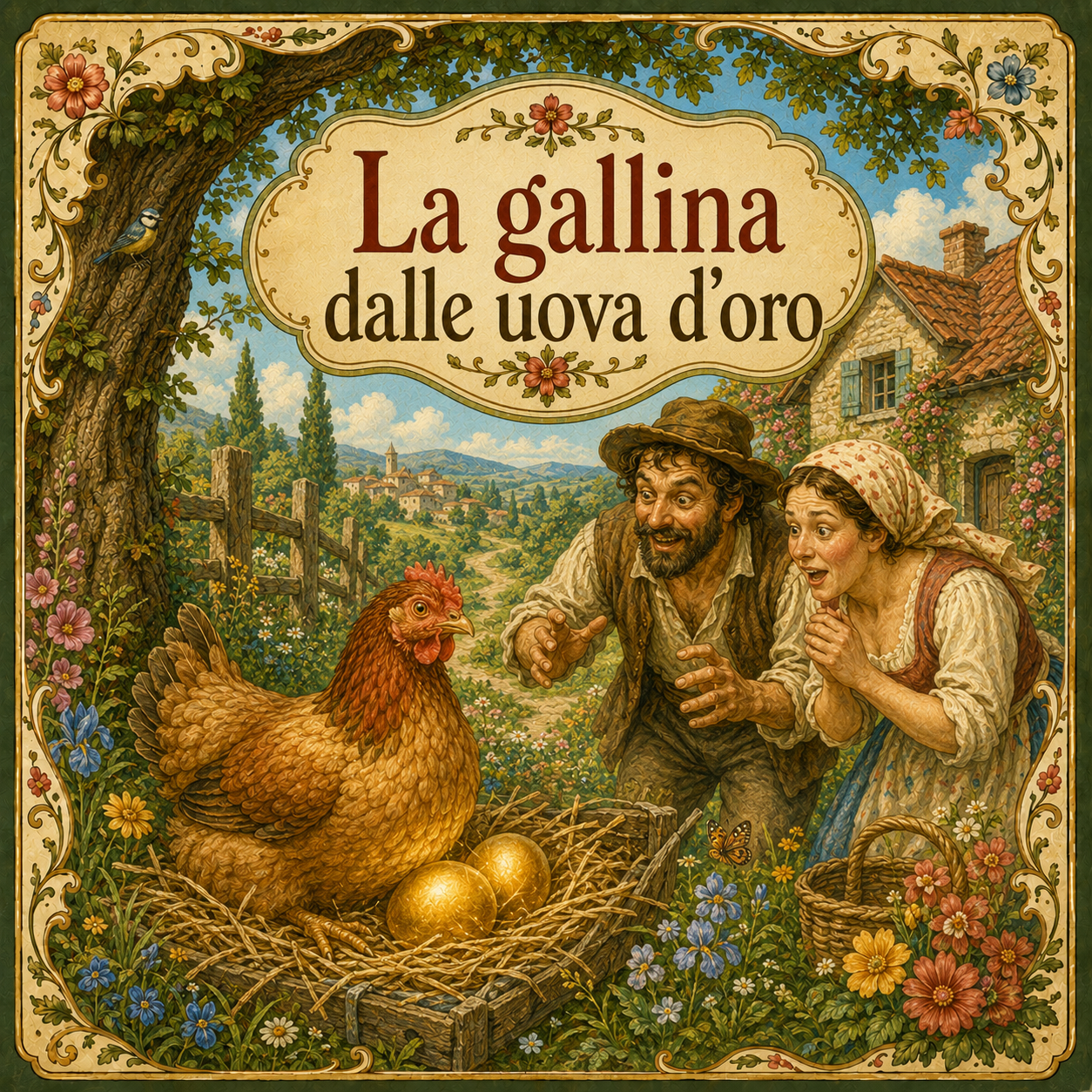 Copertina della favola La gallina dalle uova d’oro