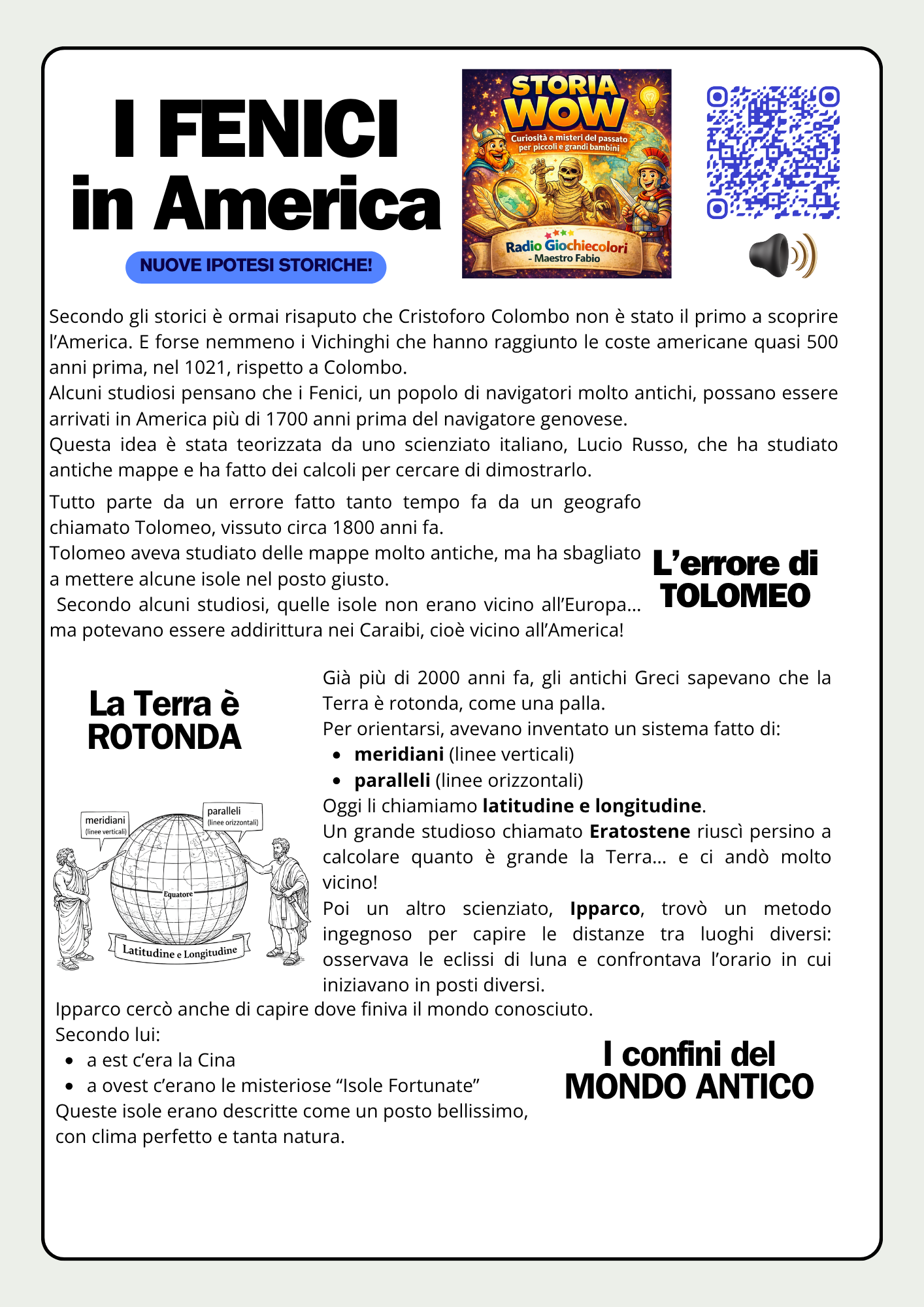 Anteprima scheda didattica I Fenici in America pagina 1