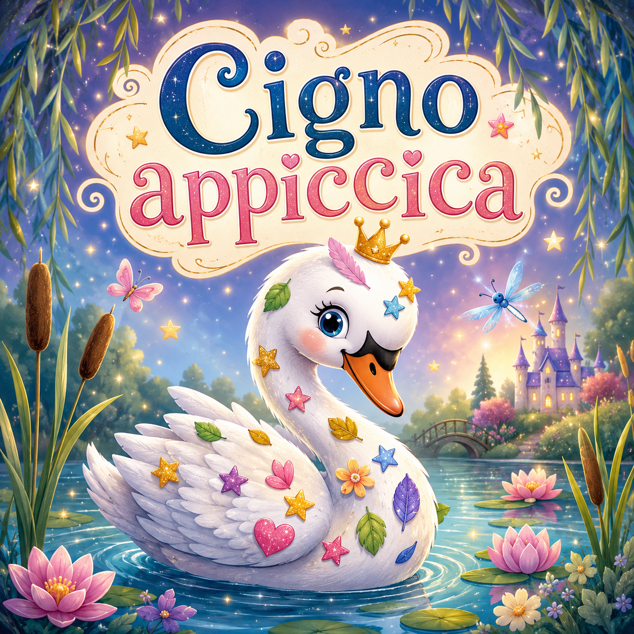 Copertina racconto audio Cigno Appiccica