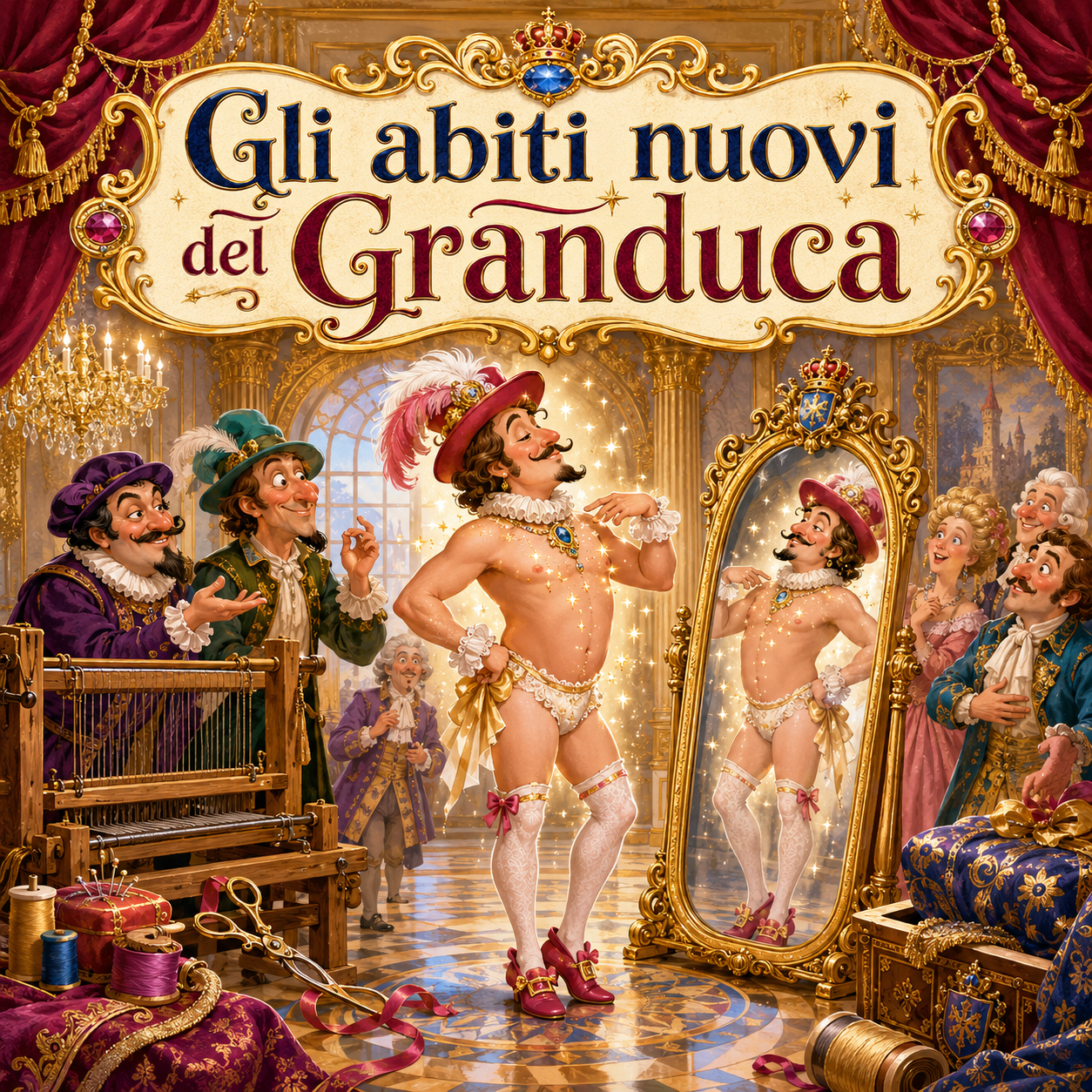 Copertina racconto audio Gli abiti nuovi del Granduca