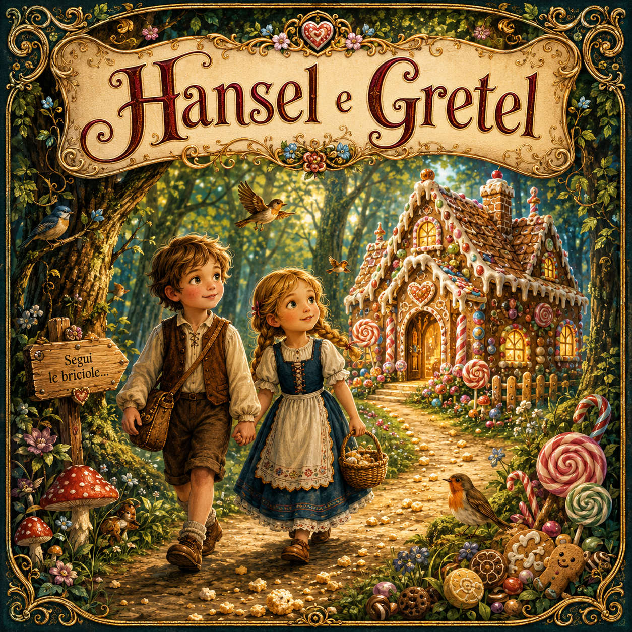 Copertina racconto audio Hansel e Gretel