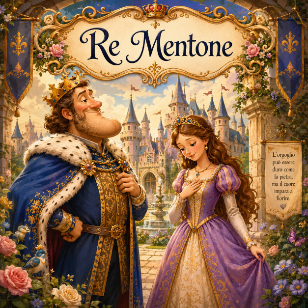 Copertina racconto audio Re Mentone
