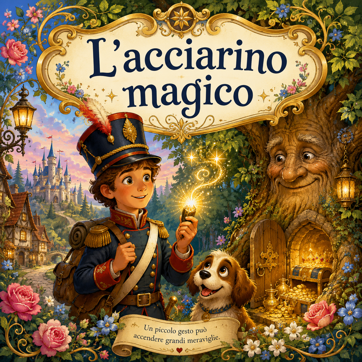 Copertina della fiaba L'acciarino magico