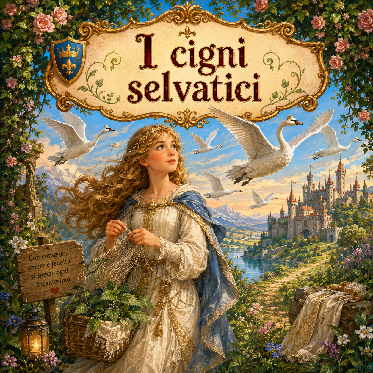 Copertina della fiaba I cigni selvatici