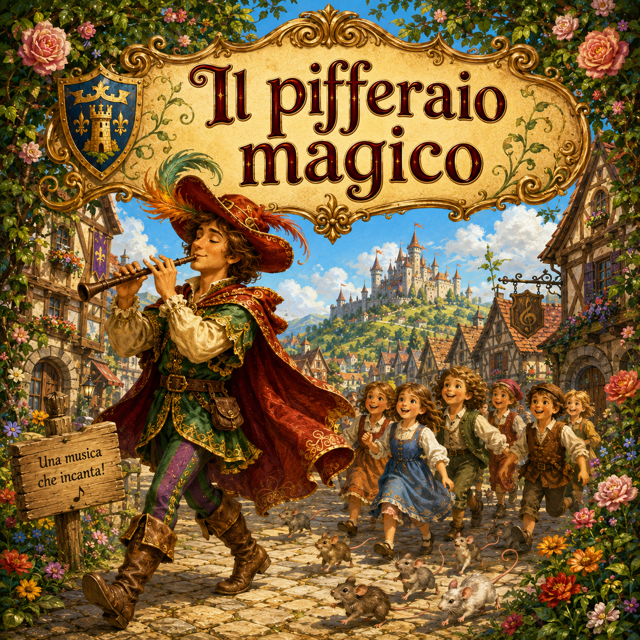 Copertina della fiaba Il pifferaio magico