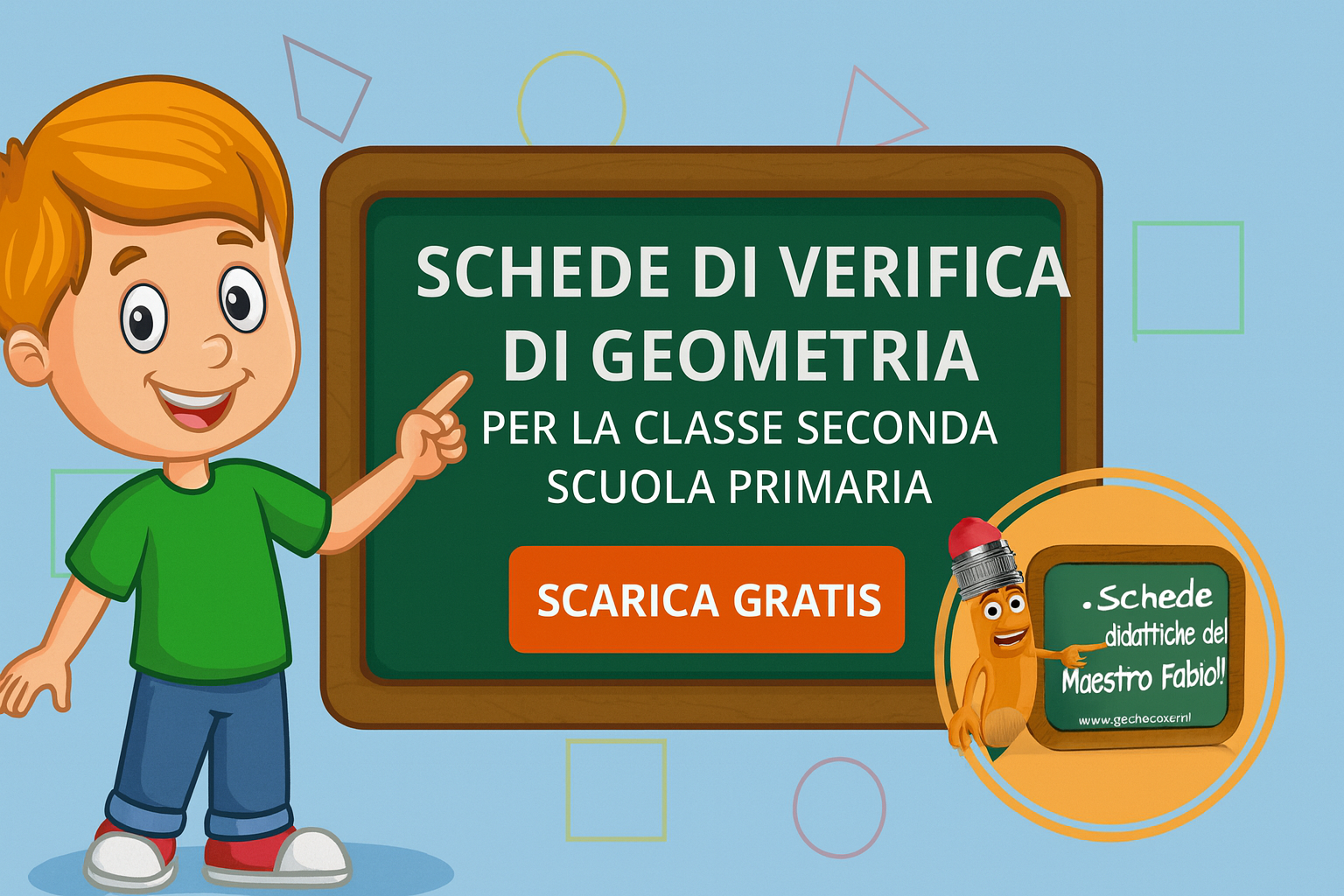 Copertina verifiche di geometria classe seconda