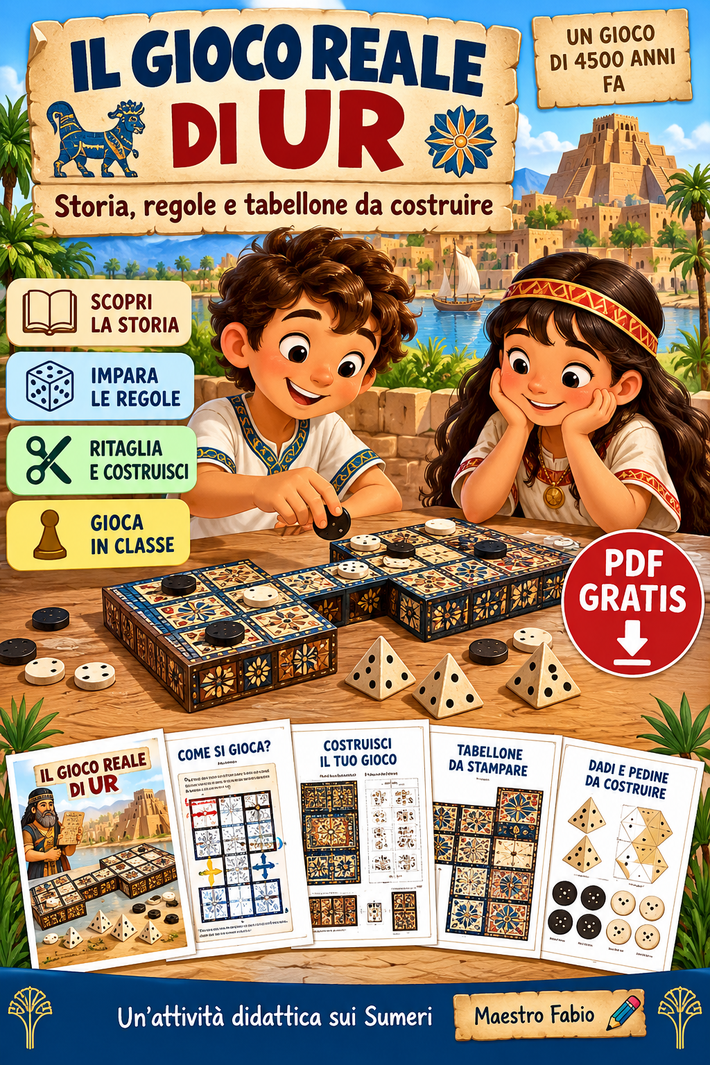 Schede didattiche del Gioco Reale di Ur