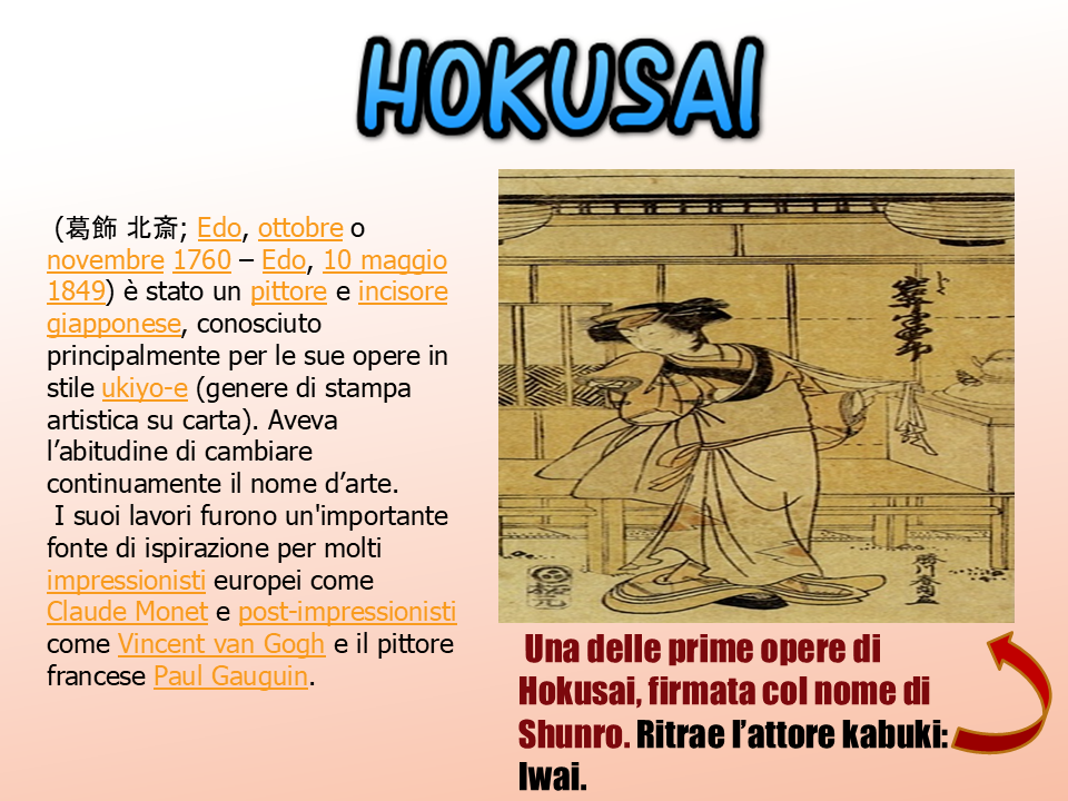 Anteprima 1 della presentazione didattica su Hokusai e Hiroshige