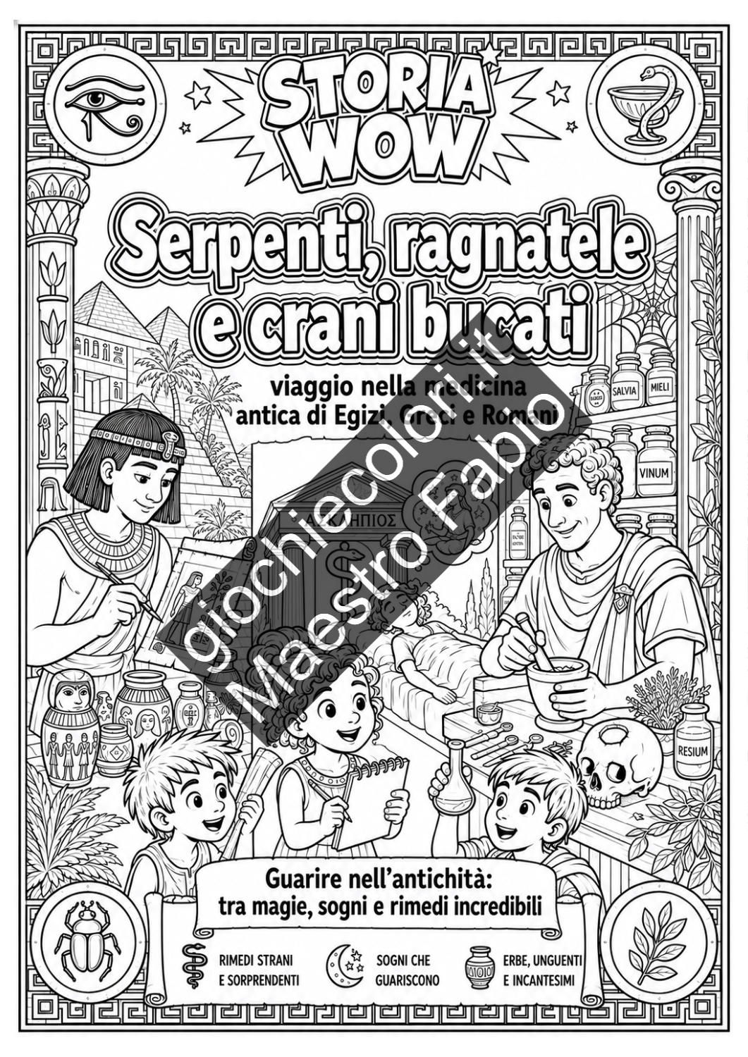 Anteprima schede didattiche sulla medicina di Egizi Greci e Romani pagina 2