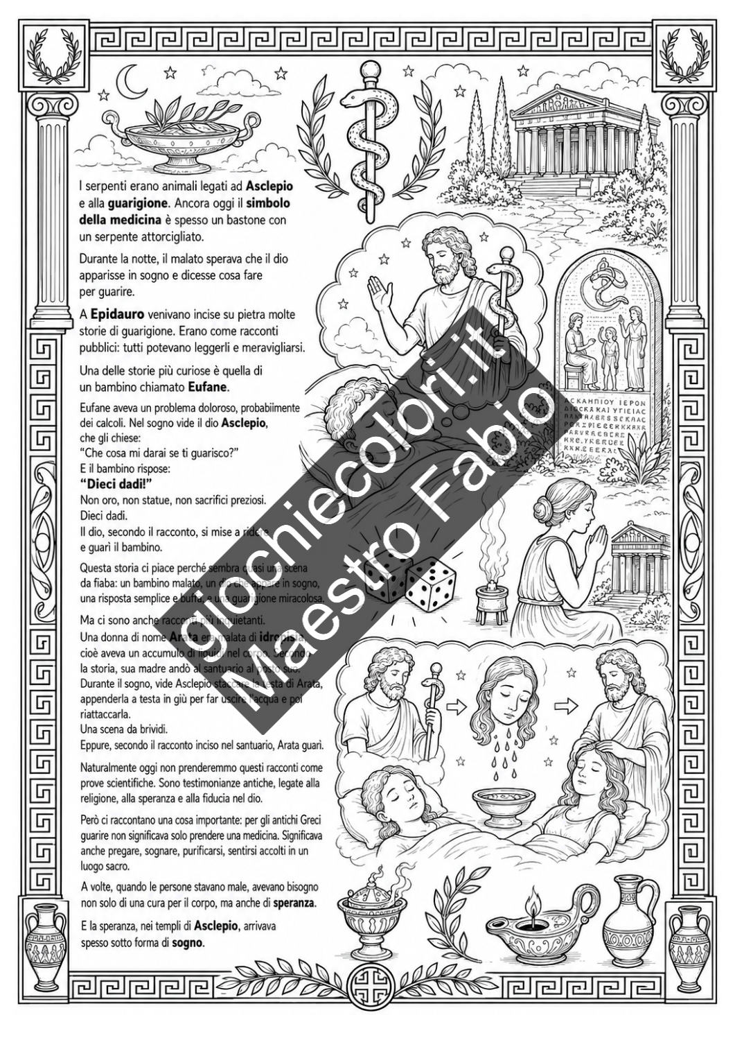 Anteprima schede didattiche sulla medicina di Egizi Greci e Romani pagina 6