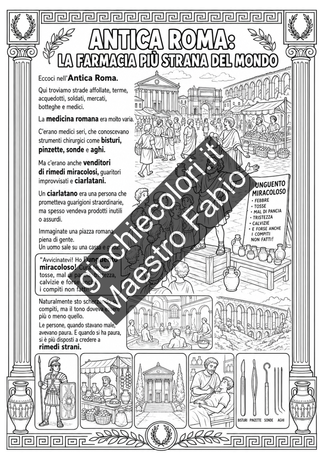 Anteprima schede didattiche sulla medicina di Egizi Greci e Romani pagina 7