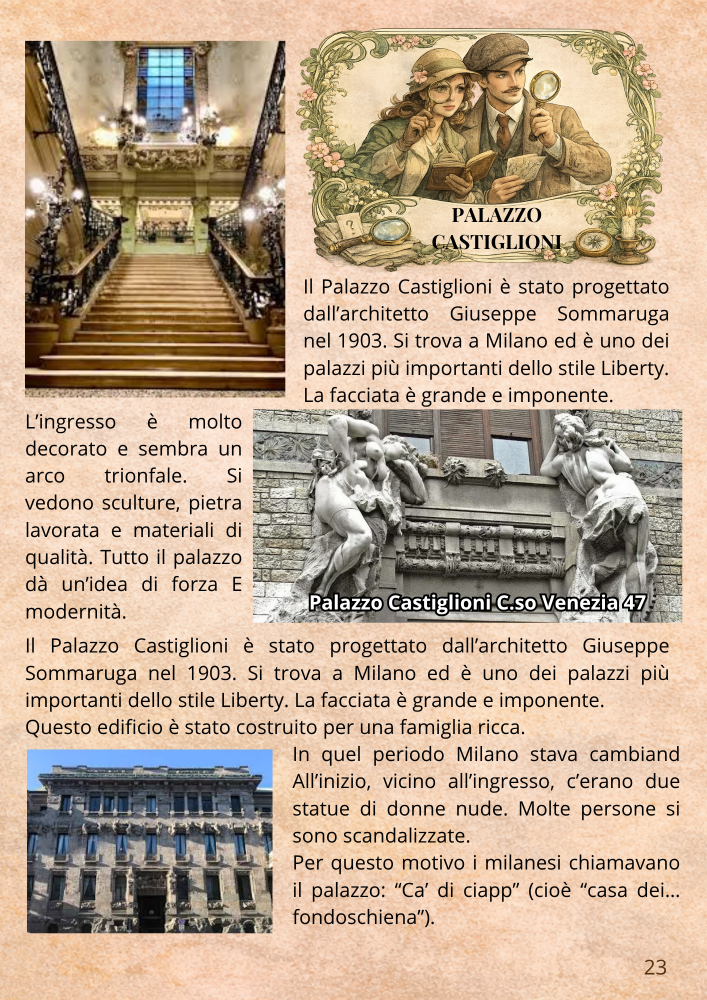 Anteprima pagina 18 Palazzo Castiglioni e stile Liberty a Milano