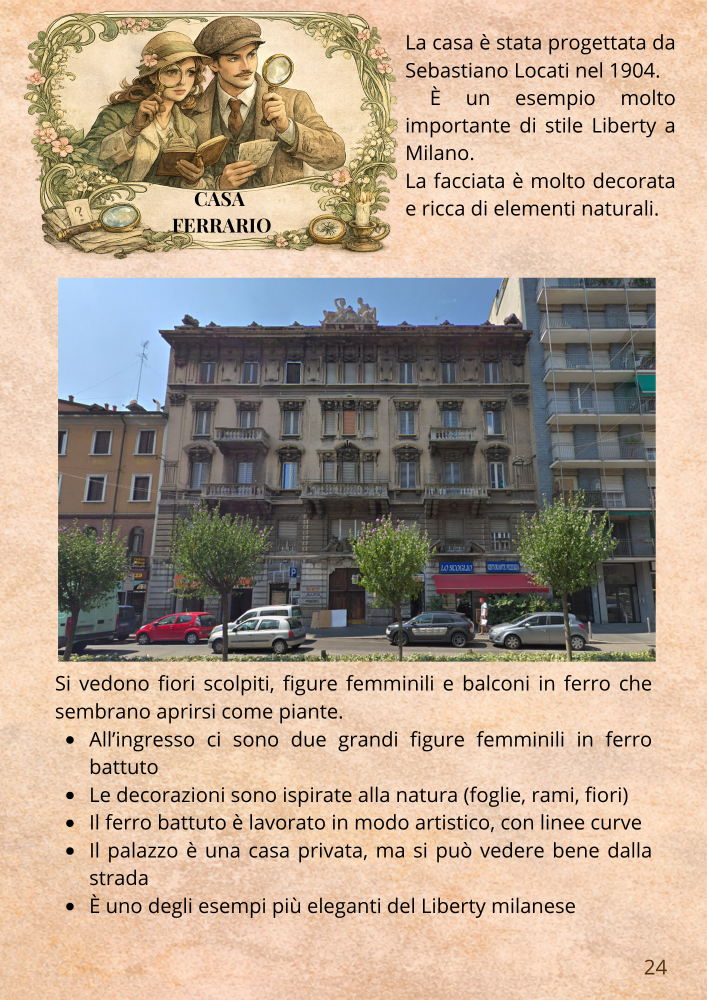 Anteprima pagina 19 Casa Ferrario Milano Liberty