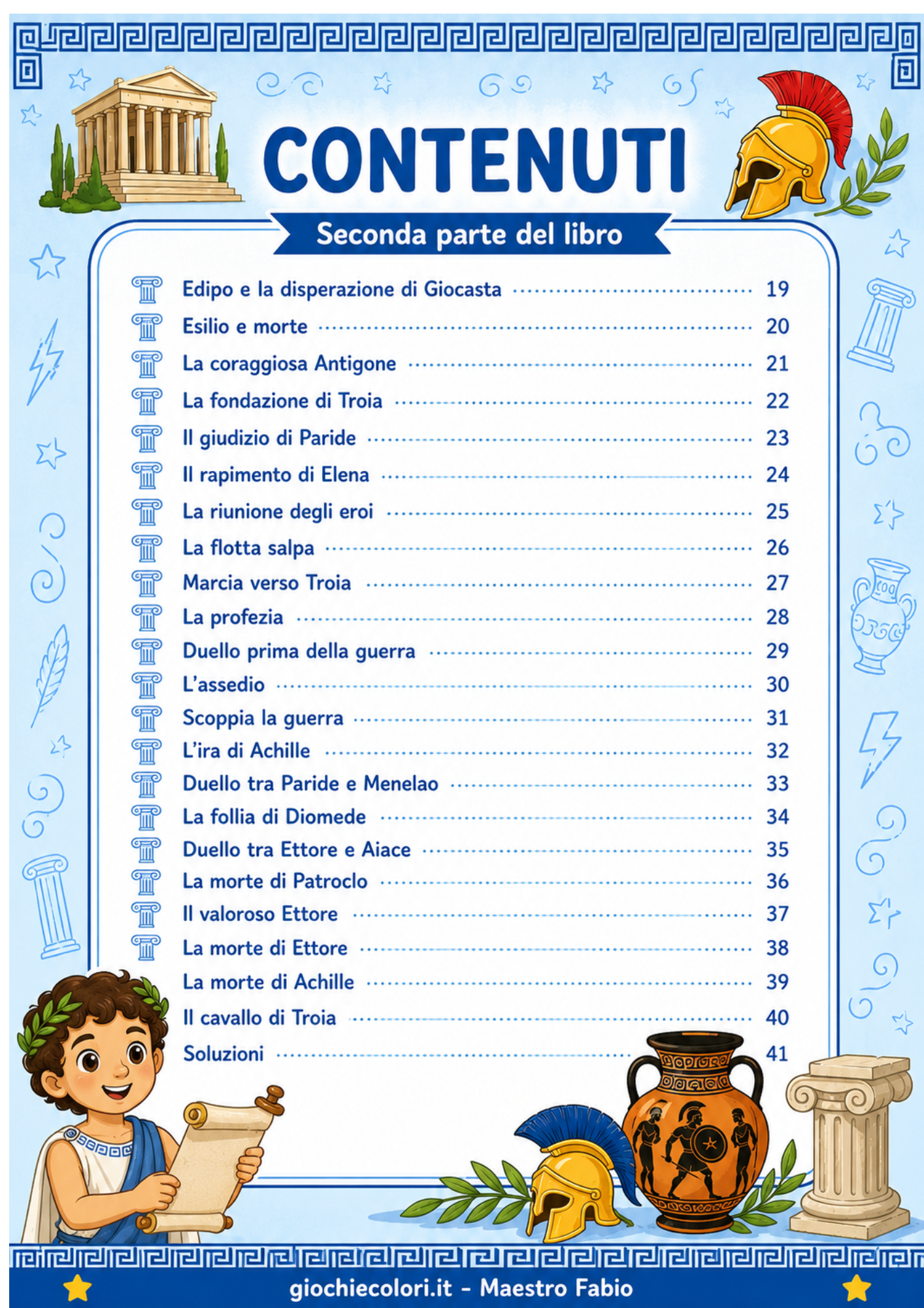 Anteprima Giasone e Pelia libro gioco antichi Greci