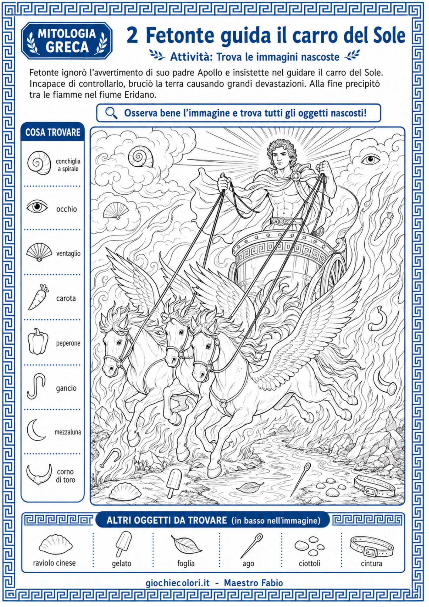 Anteprima infanzia di Eracle libro gioco antichi Greci