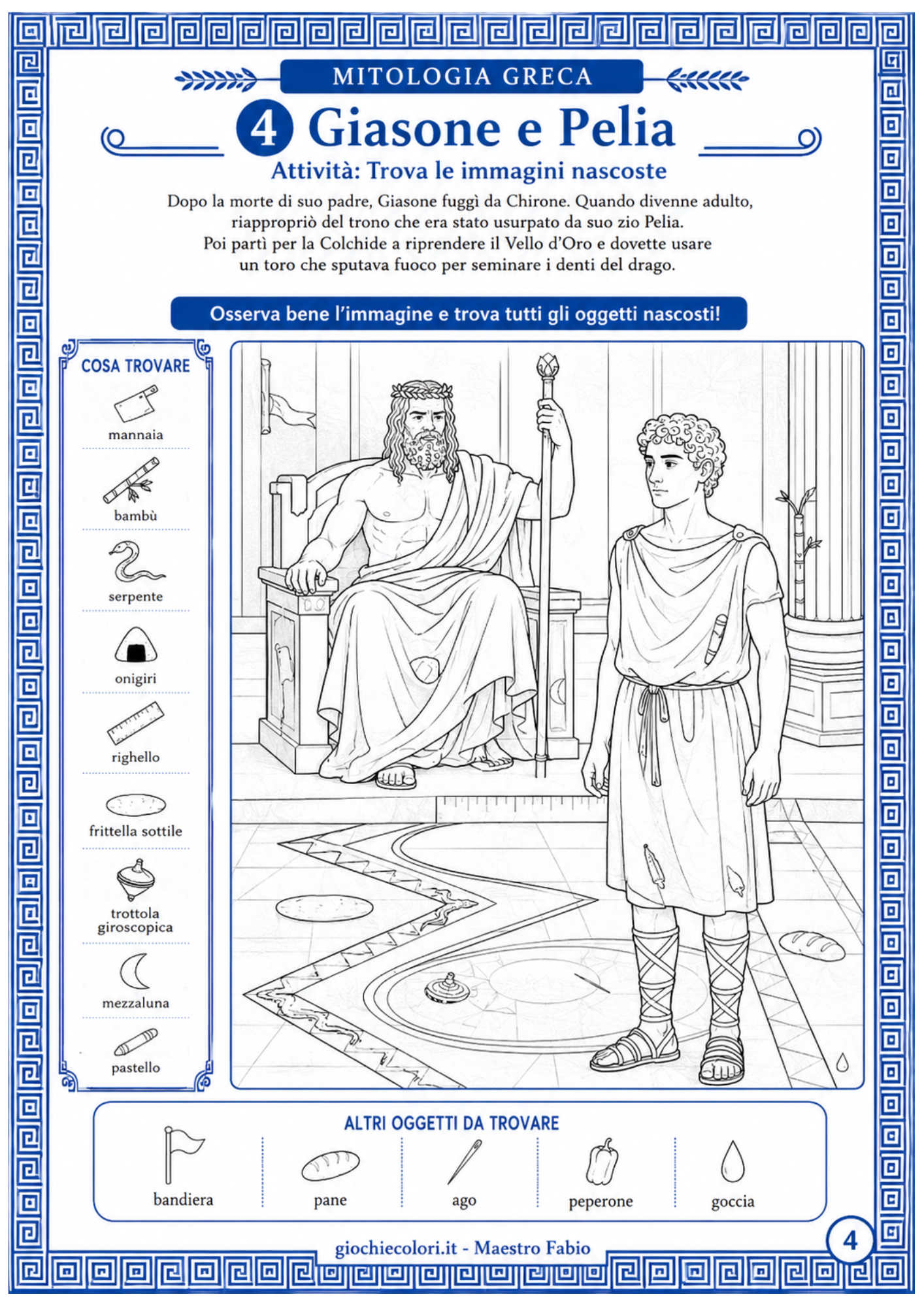 Anteprima fatiche di Eracle libro gioco antichi Greci