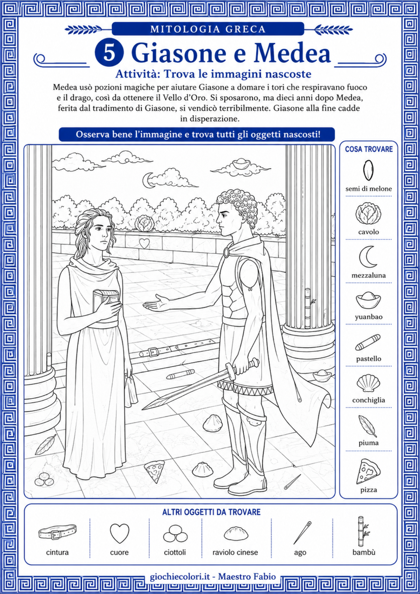 Anteprima imprese di Eracle libro gioco antichi Greci
