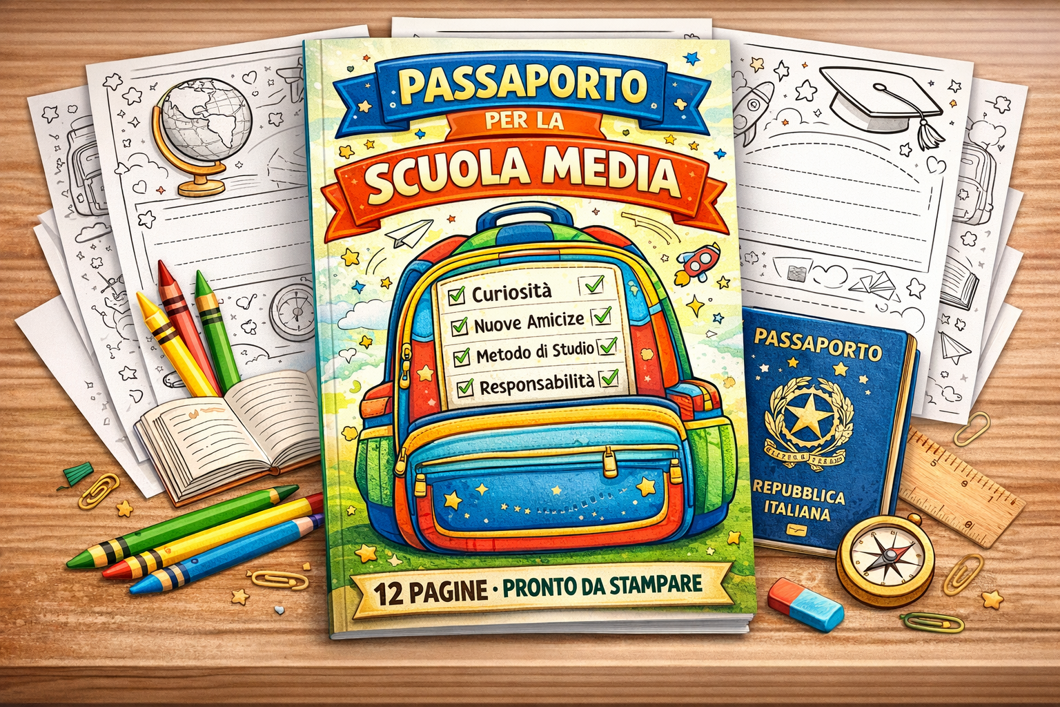 Seconda copertina Passaporto per la Scuola Media