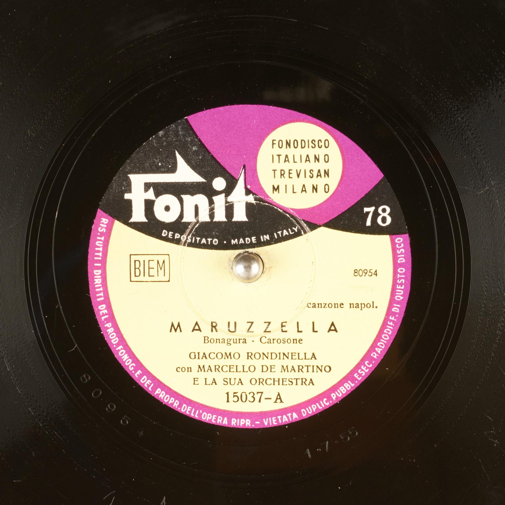 Copertina del disco Maruzzella