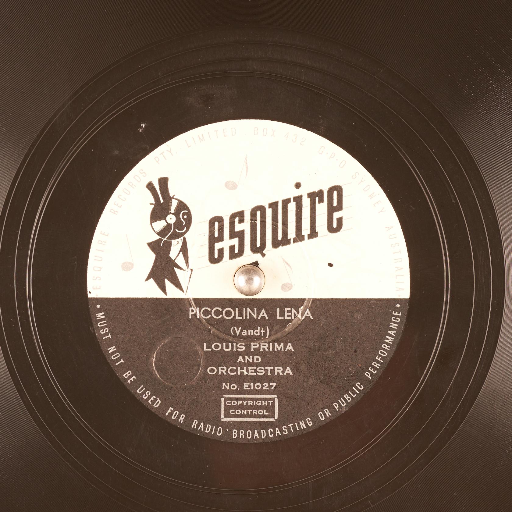 Copertina del disco Piccolina Lena