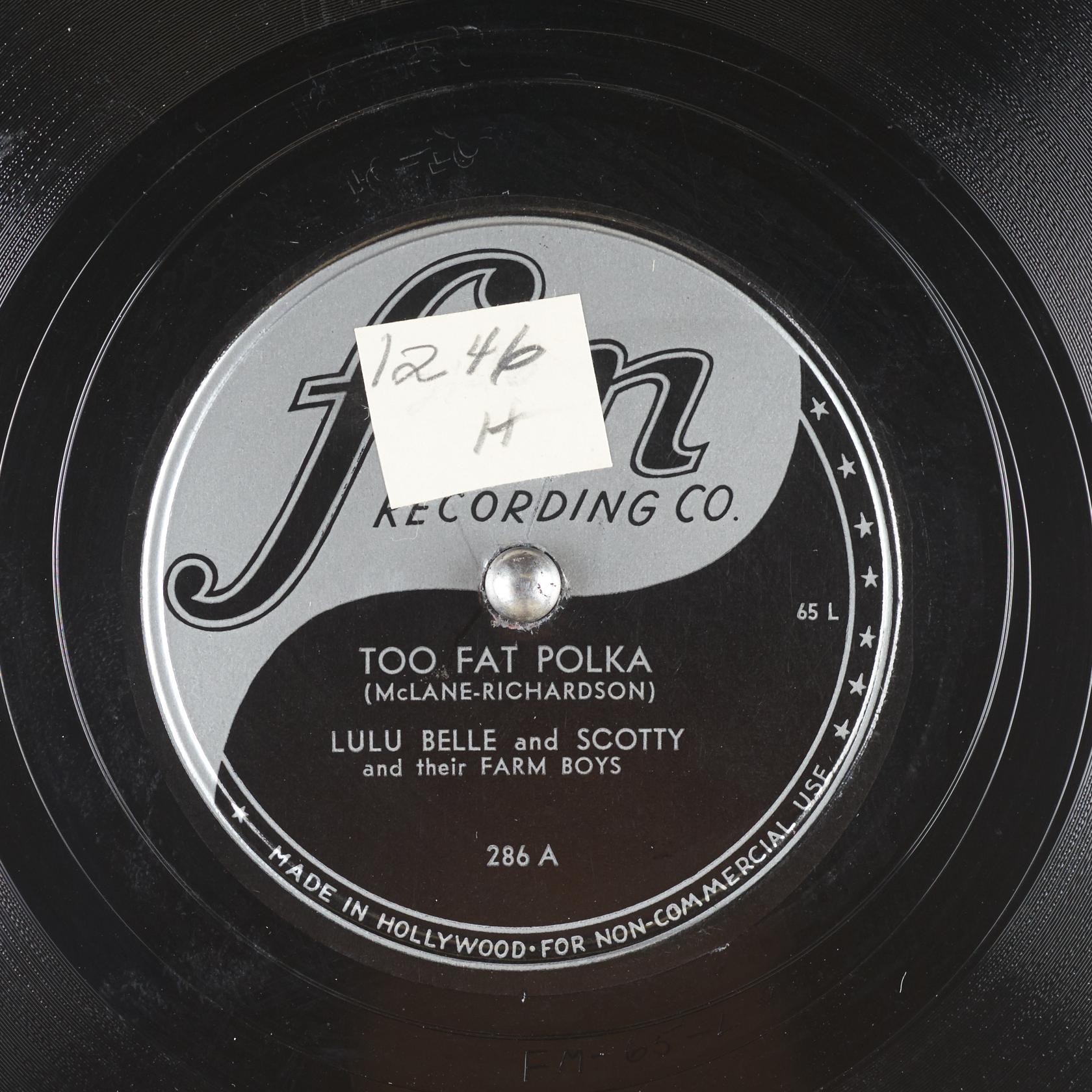 Copertina del disco Too Fat Polka