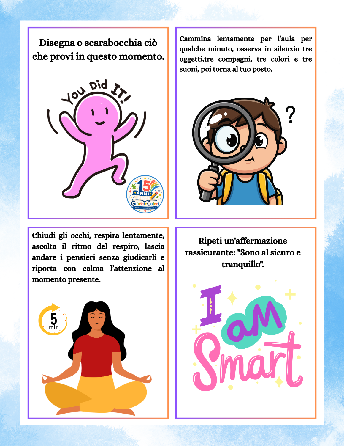 Anteprima 6 attività per concentrazione e benessere