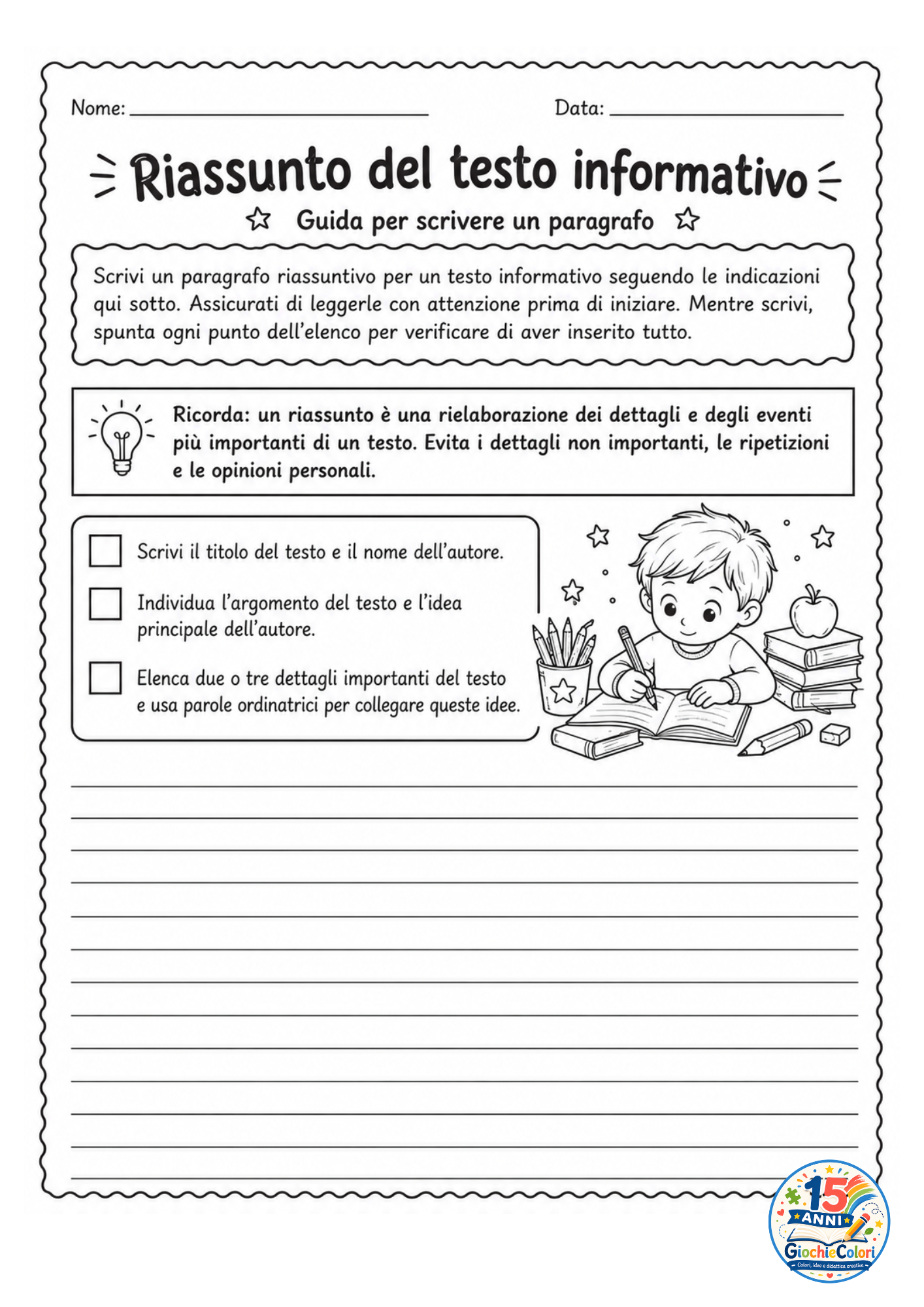 Anteprima pagina 6 - guida per scrivere un riassunto