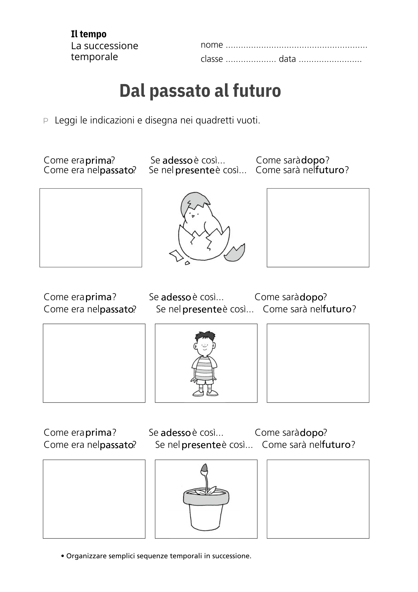 Anteprima scheda didattica sulla successione temporale 4