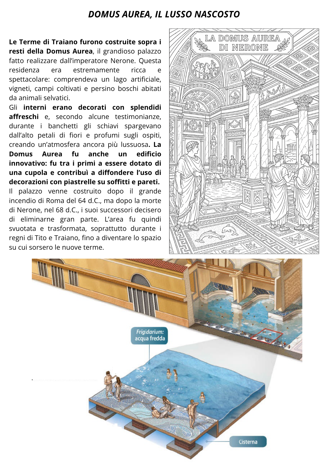 Anteprima pagina 3 scheda sulle Terme di Traiano