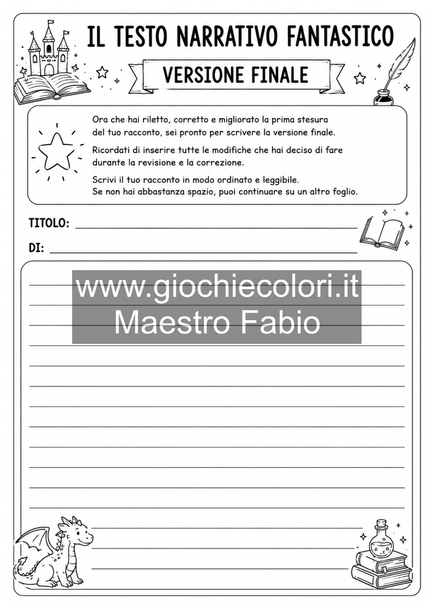 Versione finale del racconto