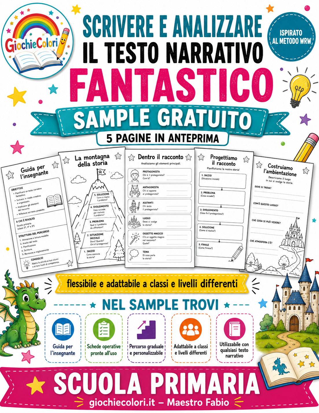 Sample gratuito del percorso sul testo narrativo fantastico
