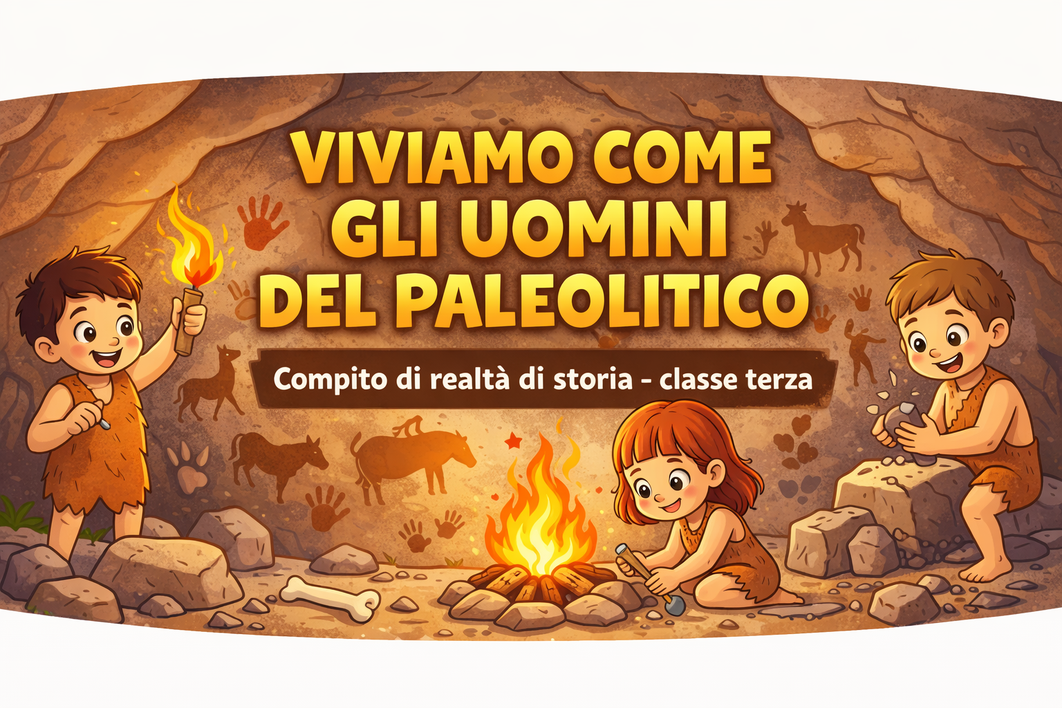 Attività sul Paleolitico per la scuola primaria: vivere come gli uomini preistorici
